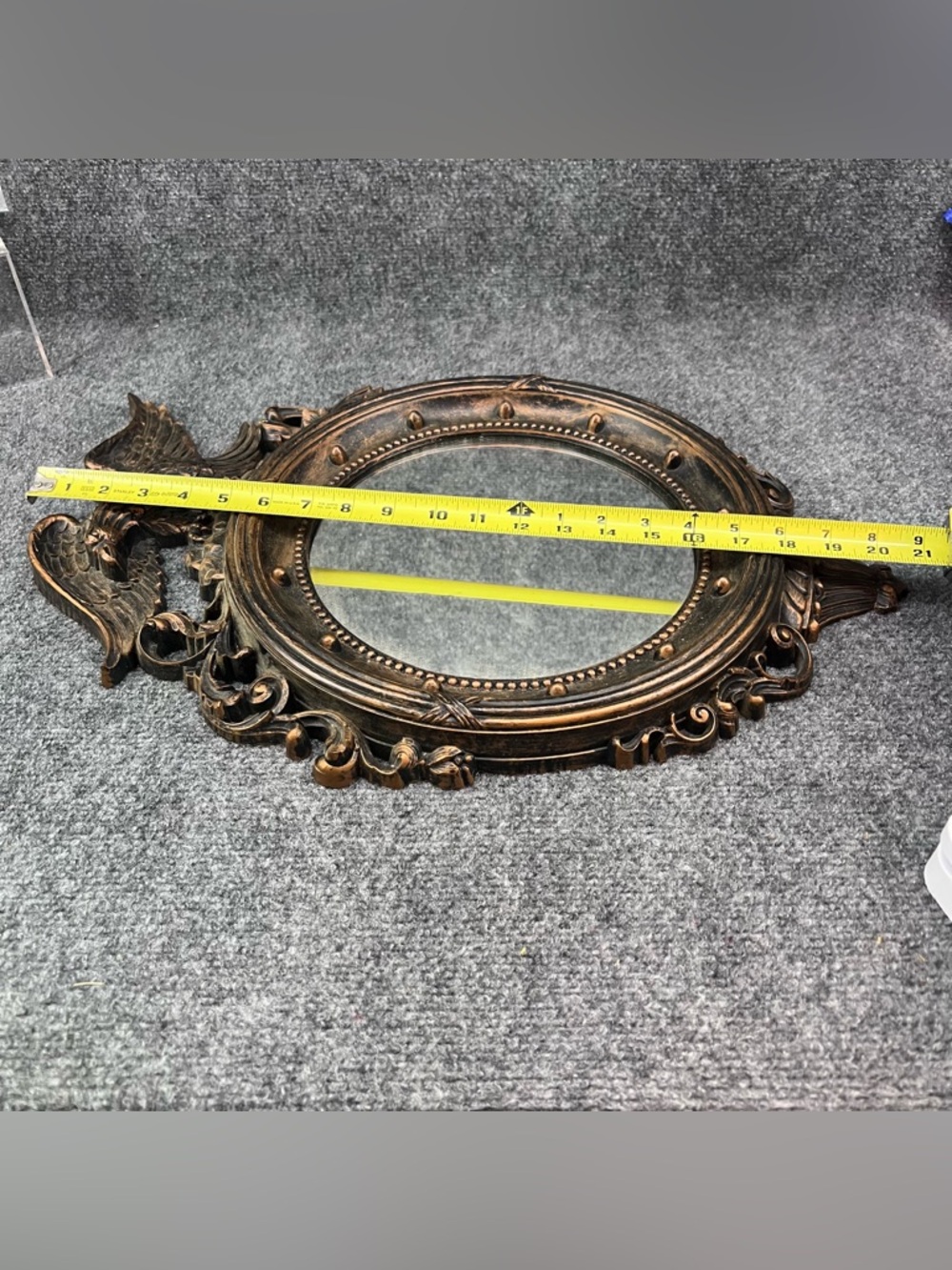 Vintage Dart Eagle Federal Style Flat Mirror Coppercraft #4007 USA 1959 Porthole - Picture 8 of 8